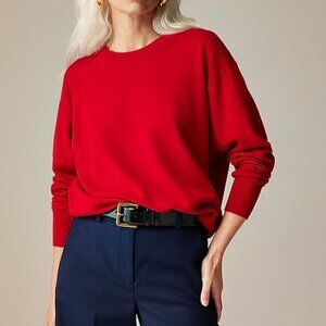 J. Crew Cashmere relaxed crewneck sweater Size S
